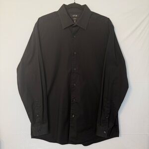 Apt. 9 Black Dress Shirt with Classic Fit.  A17